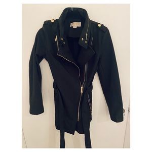 Michael Kors XS Black Rain Jacket